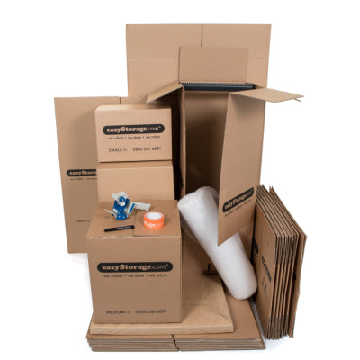 Medium easyStorage Moving Kit. Heavy Duty Cardboard Boxes and Tape